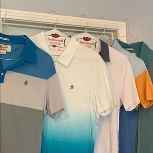Lot of 5 Penguin size Large polo shirts